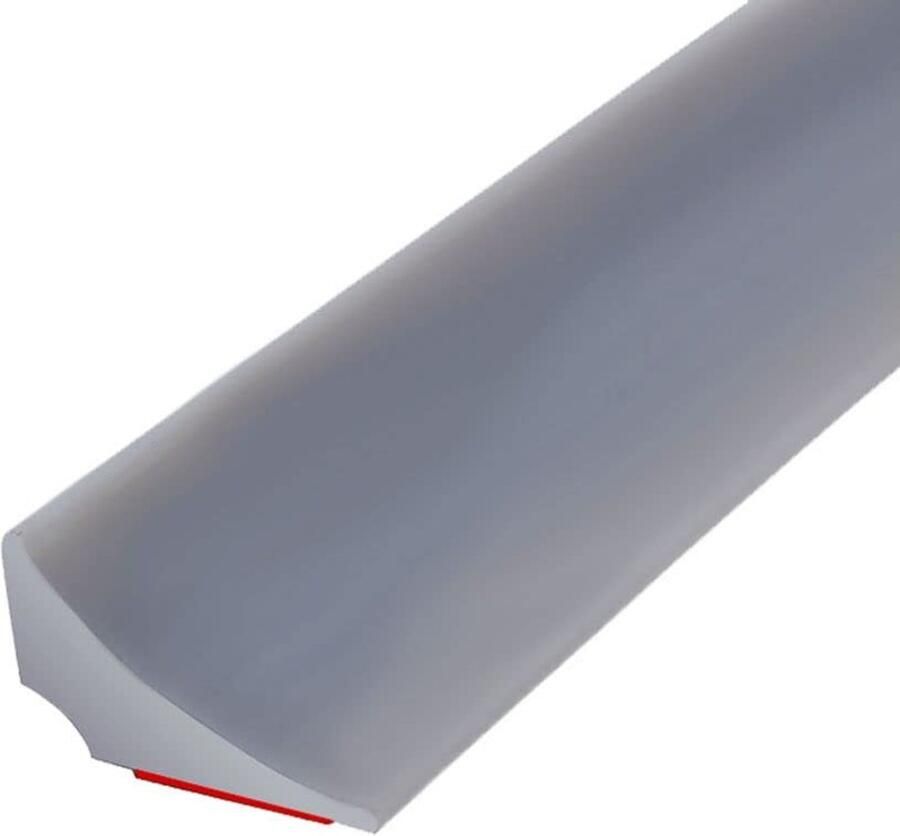 Siliconen Douche Drempel Waterafscheiding Zelfklevend Waterruimte Badkamer Vloerafscheiding Afdichtingstrip Kalkwaterafhoudstrip Een Zelfklevende Achterkant Grijs(3 Meter 25mmx15)