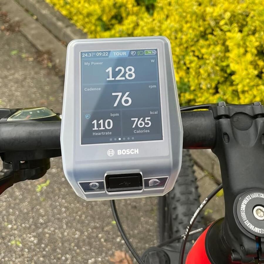 2X Beschermhoes compatibel met Bosch Nyon 2 Display (BUI350) e-bike display control unit TPU cover screen protector case bescherming tegen water en vuil transparant