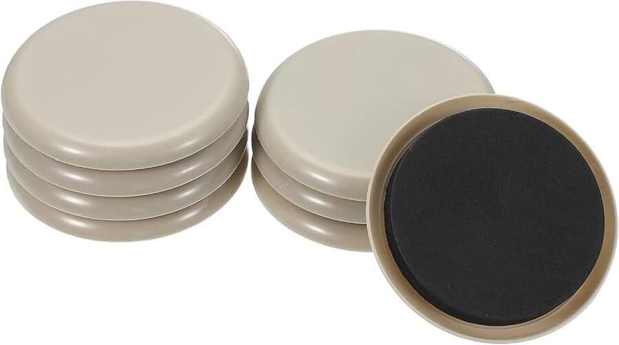 3 1 2 inch meubelschuifregelaars 8 stuks herbruikbare meubelschuifregelaars voor hardhouten vloeren ronde schuifregelaars voor het verplaatsen van meubels op tapijt gemakkelijk apparaten