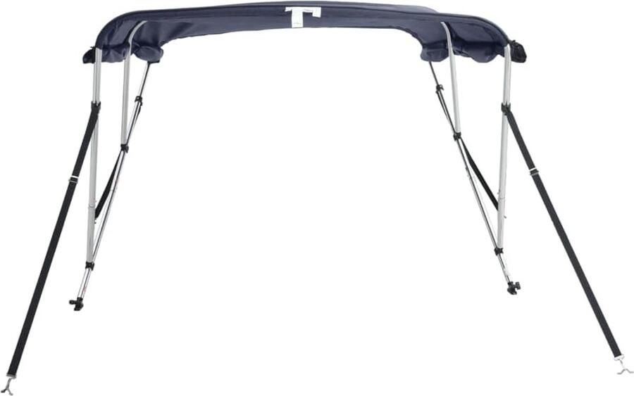 3-Bow Bimini-Top zonnedak met zijpanelen bootafdekking blauw