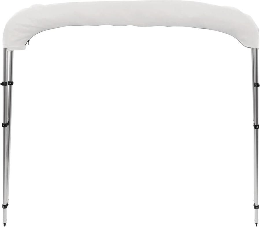 3-Bow BiminiTop bootafdekking met roestvrij stalen montagetoebehoren bootafdekking zonnedak zonnekap bimmini-bootdak zonnekap bootafdekking bootdak wit 183 x 196 x