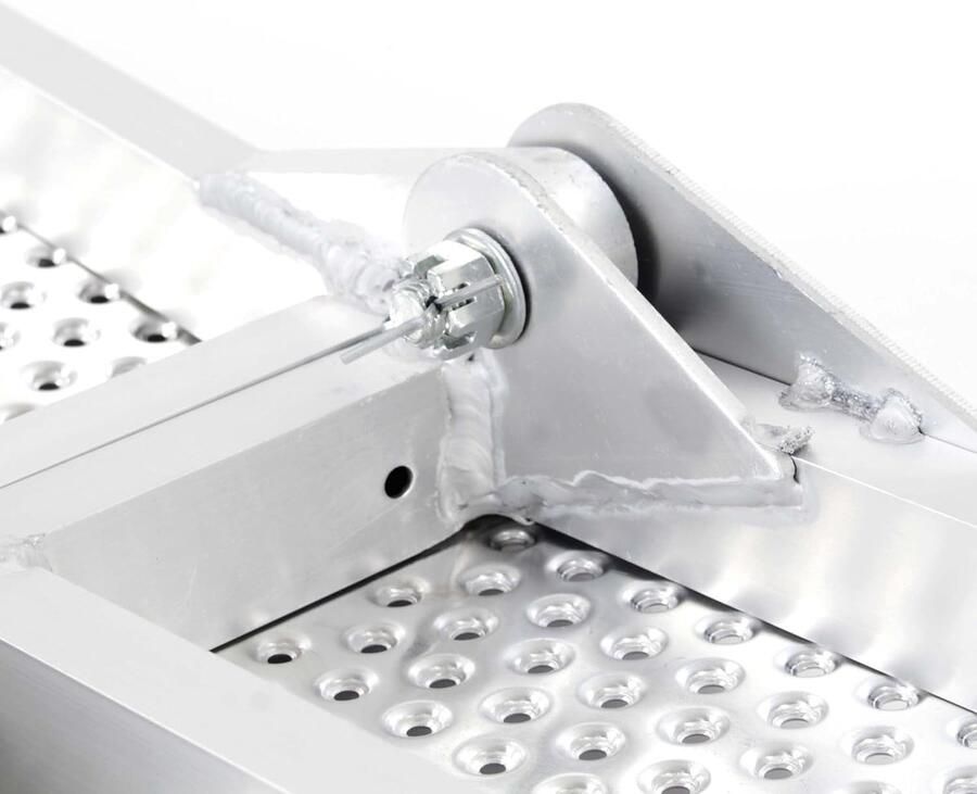 3-delig inklapbare oprijplaat tot 270 kg laadramp laadplaat aluminium anti-slip oprijden