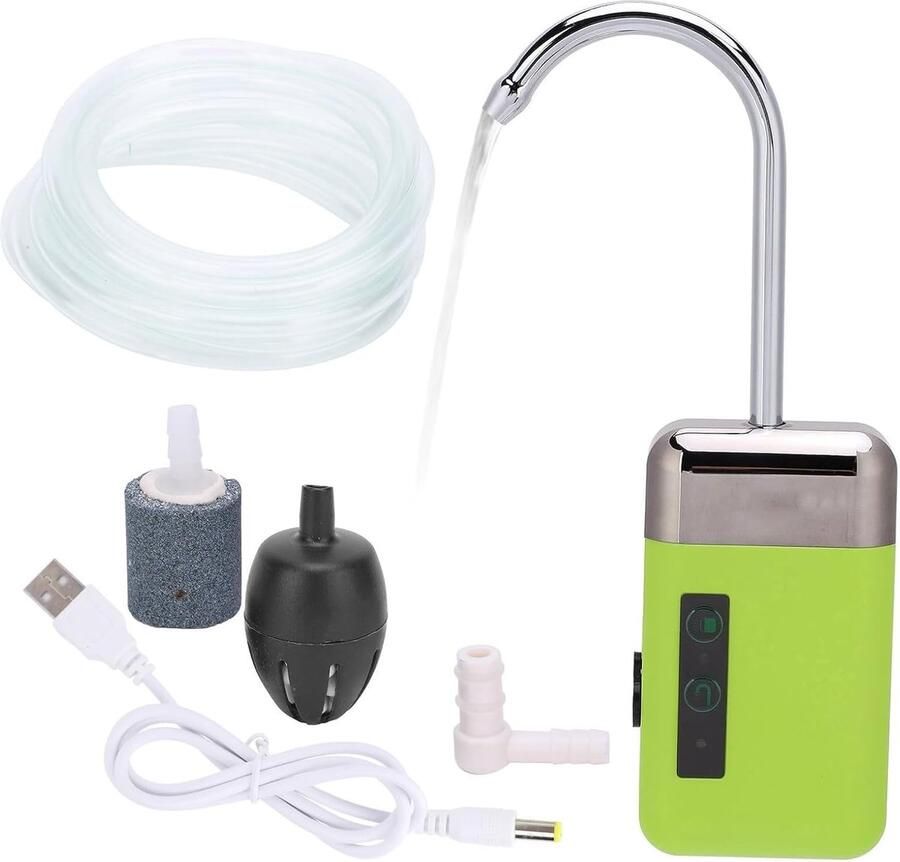 3 Modes Oxygen Pump Triple Filtration Sensing Pumps Water LED Light Fishing Accessories Handen Wassen
