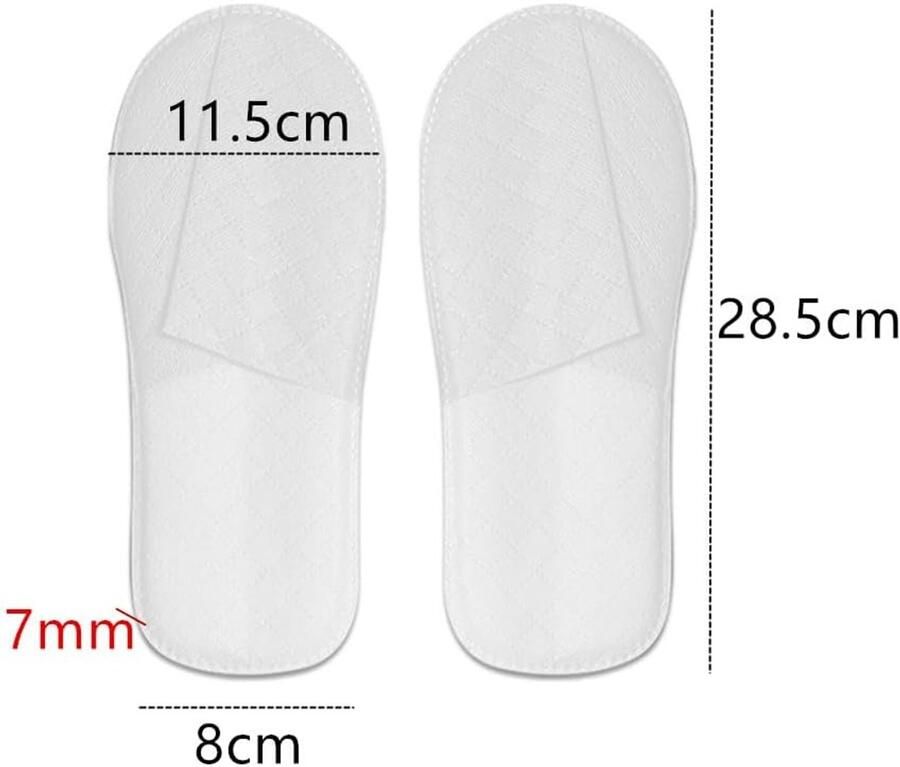 3 paar antislip pantoffels voor en gastenpantoffels hotelslippers gastenpantoffels spa voor hotelgasten en spa wit