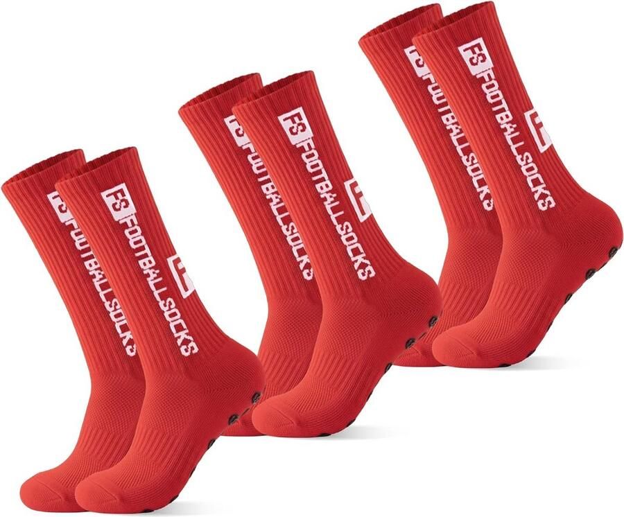 3 Paar Antislip Sportsokken voor Heren Grip Sokken voor Voetbal Basketbal en Hardlopen )