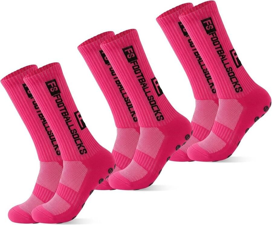 3 Paar Antislip Sportsokken voor Voetbal en Teamsporten )