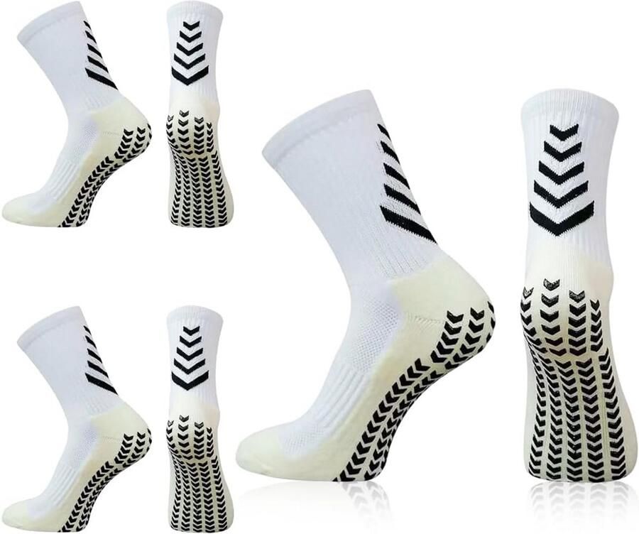 3 Paar Antislip Sportsokken voor Voetbal en Training Maten