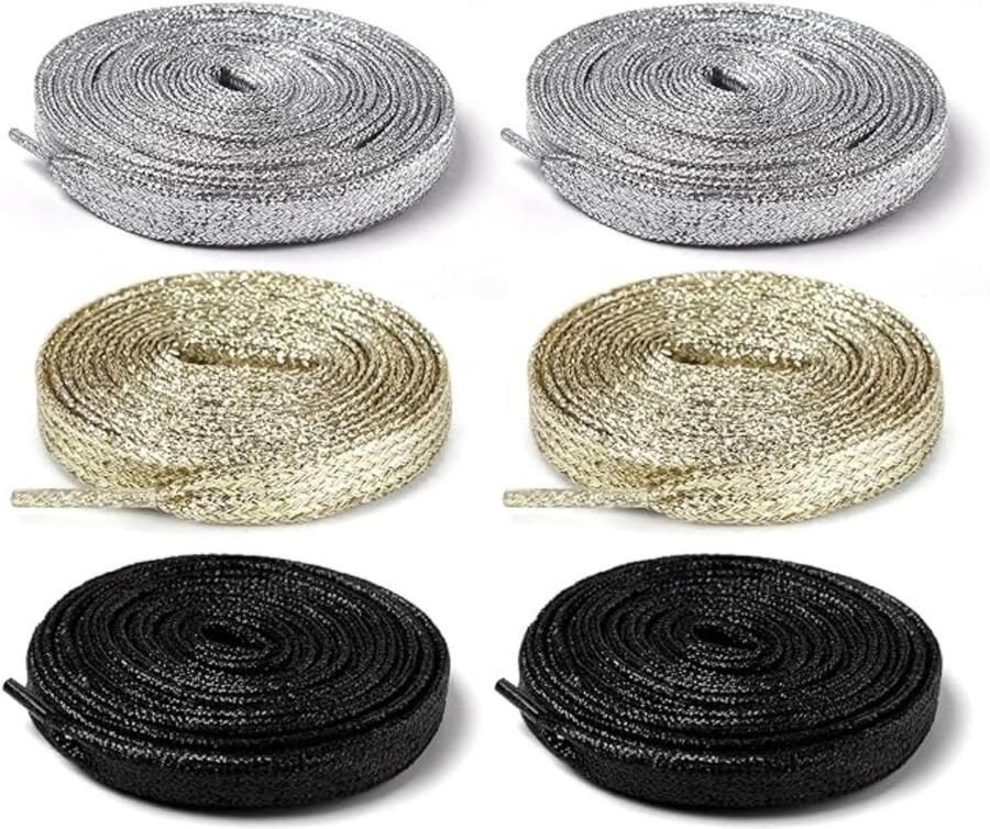 3 Paar Glanzende Kant Shorts met Waterstof Dia ten Scheurvast Woven Ontwerp Geschikt voor Skateboardschoenen Sportschoenen en Leren Boots