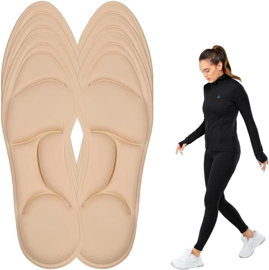 3 paar inlegzolen van traagschuim schoeninlegzolen voetboogondersteuning orthopedische sport-inlegzolen inzetstukken voor gymschoenen sportschoenen comfortabel voor demping