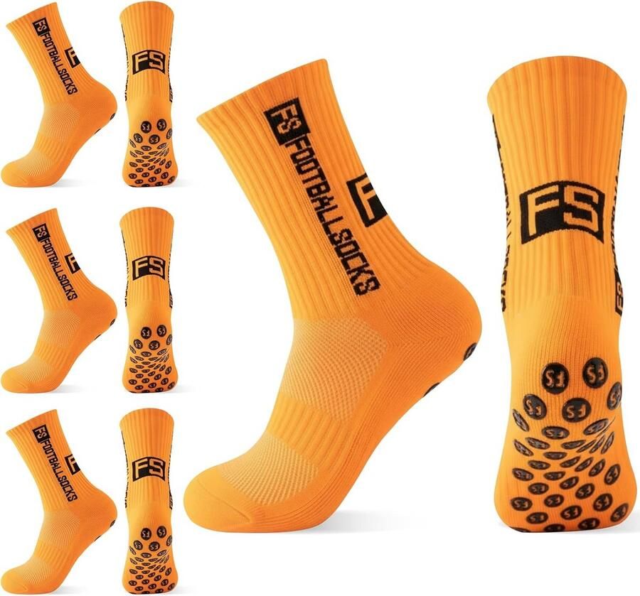 3 Paar Sportsokken Antislip voor en Ideaal voor Voetbal Hardlopen en Fitness