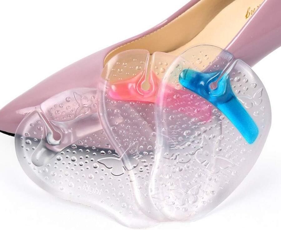 3 Pairs Butterfly Pattern Zelfklevende Flip Flop Gel Kussen Pad Antislip Sandalen Zolen Slipper Beschermers en Tenen Pols Beschermers voor Flip Flops