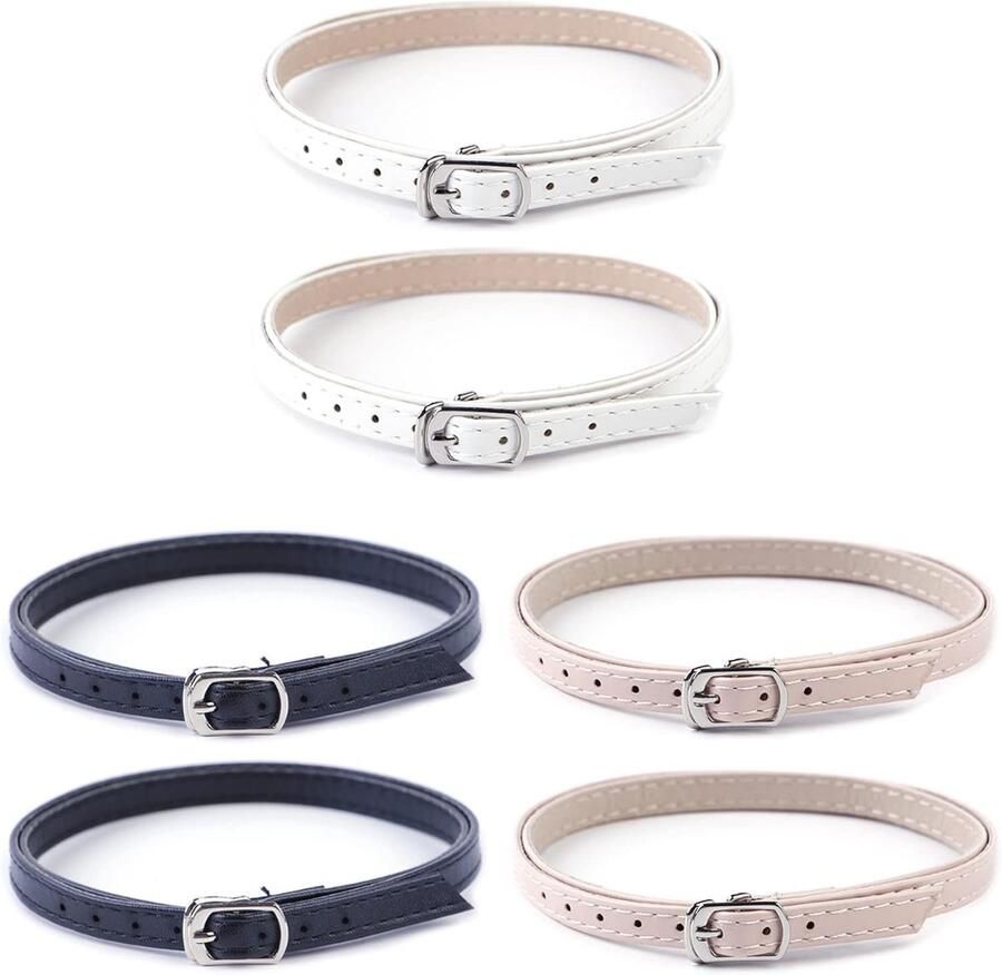 3 Pairs High Heels Removable Shoe Straps Anti-Loss Shoes Laces High Heels Shoe Sandals Heel Straps Vrouwen Shoelace Accessories Leer Belt Buckle DIY Decoratie