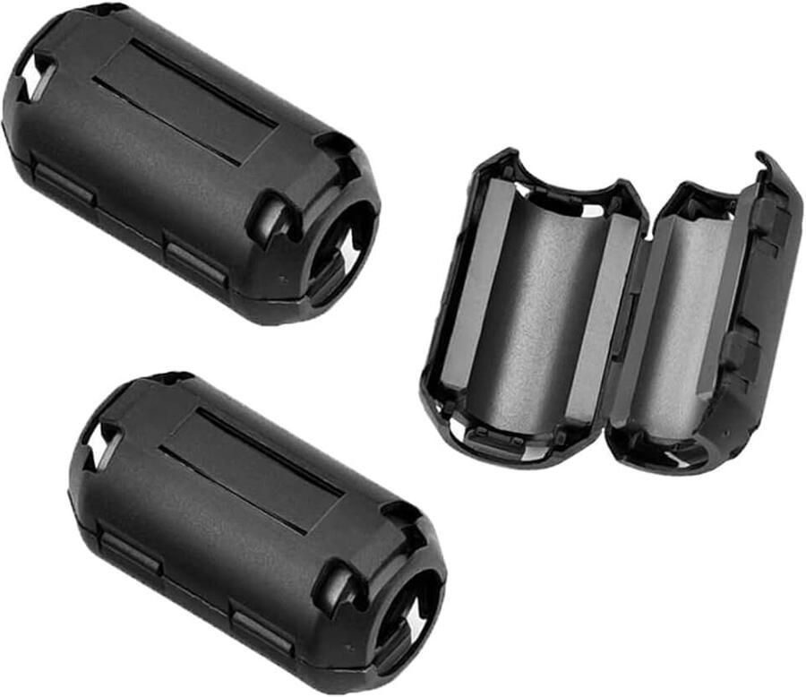 3 stuks ferriet ring kern ferriet ring om vast te klikken EMI RFI ruisonderdrukking kabelclip hoogfrequente filter anti-interferentie (13 mm binnendiameter)