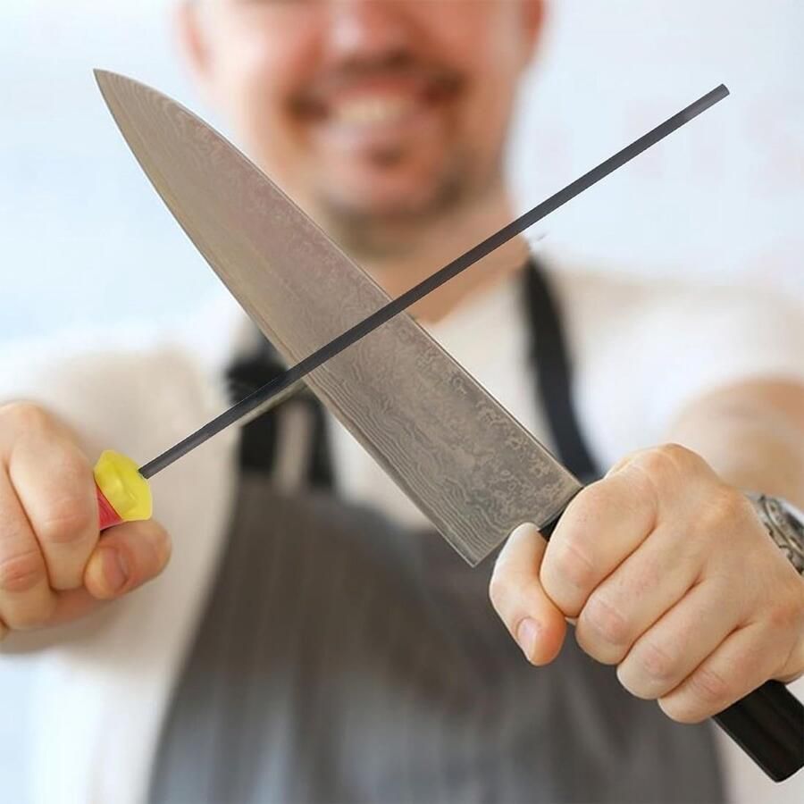 3 stuks vijlen voor het slijpen van kettingzagen kettingzaagvijl kettingslijper ronde vijlen voor kettingzagen met handgreep gemakkelijk vast te pakken geschikt voor het slijpen van