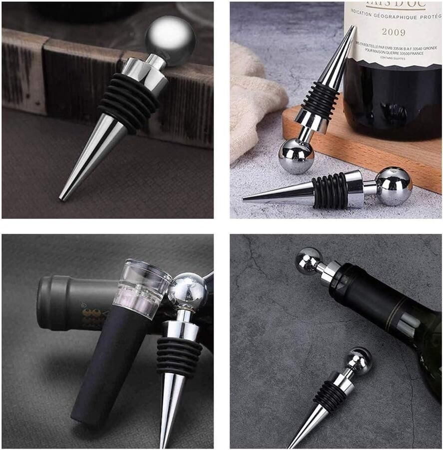3 stuks wijnflesstoppen nieuwigheid grappige wijnkurkstoppers champagne fles stop fles sealer voor flessen geopende wijn wijnbesparende bewaarder vacuümstoppers
