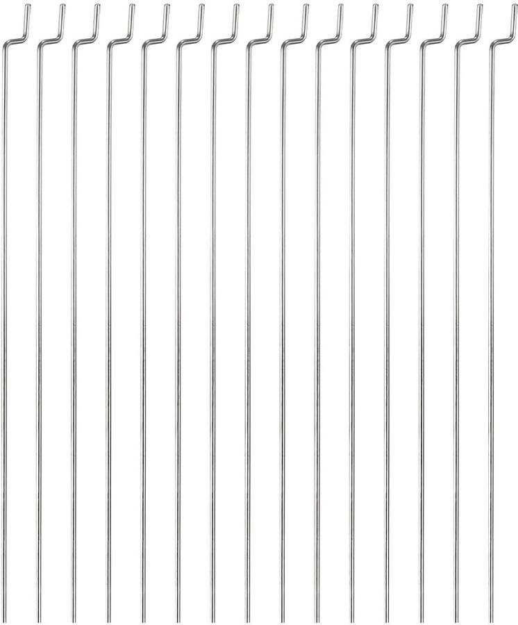 30 stuks 1 x 80 mm (3 15 inch) staal Z trek- drukstangen onderdelen voor DIY RC auto boot vliegtuig helikopter model vervanging zilver