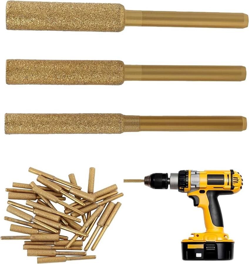 30 stuks 4 mm 4 8 mm 5 mm diamantkettingslijper verschillende soorten kettingen slijp- en polijstgereedschap voor hout en metaal