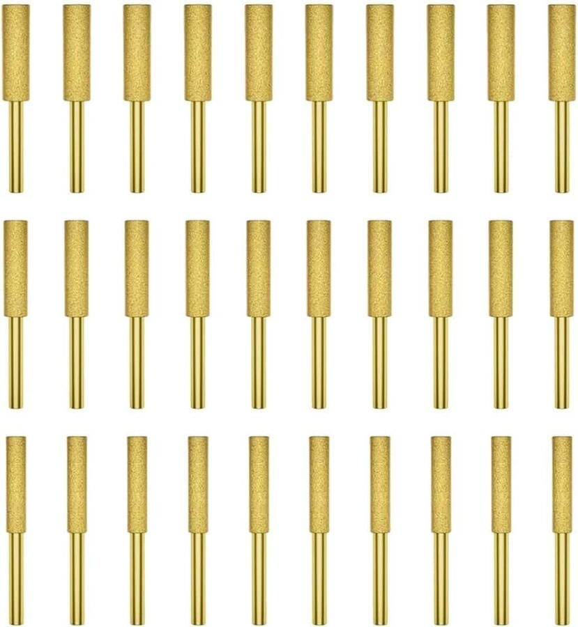 30 stuks diamantkettingzaagslijper set slijpsteen voor kettingzaag 4 0 mm 4 8 mm 5 mm multifunctioneel gereedschap voor het slijpen polijsten en ontbramen slijpen van kettingzagen