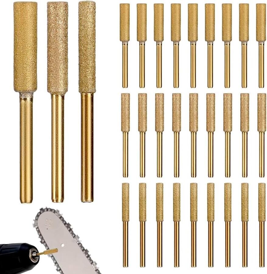 30 Stuks Kettingzaagslijper 4 mm 4 8 mm 5 mm kettingzaag slijper voor polijst- en slijpgereedschappen