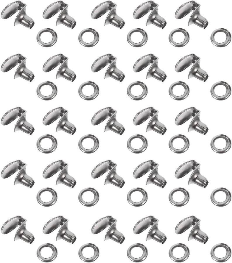 30 Stuks Messing Schoenveterhaken voor Laarzen Veiligheidsgespen met Ijzeren Ringen Duurzaam Antislip voor Klimmen Wandelen Camping Werklaarzen Reparatie