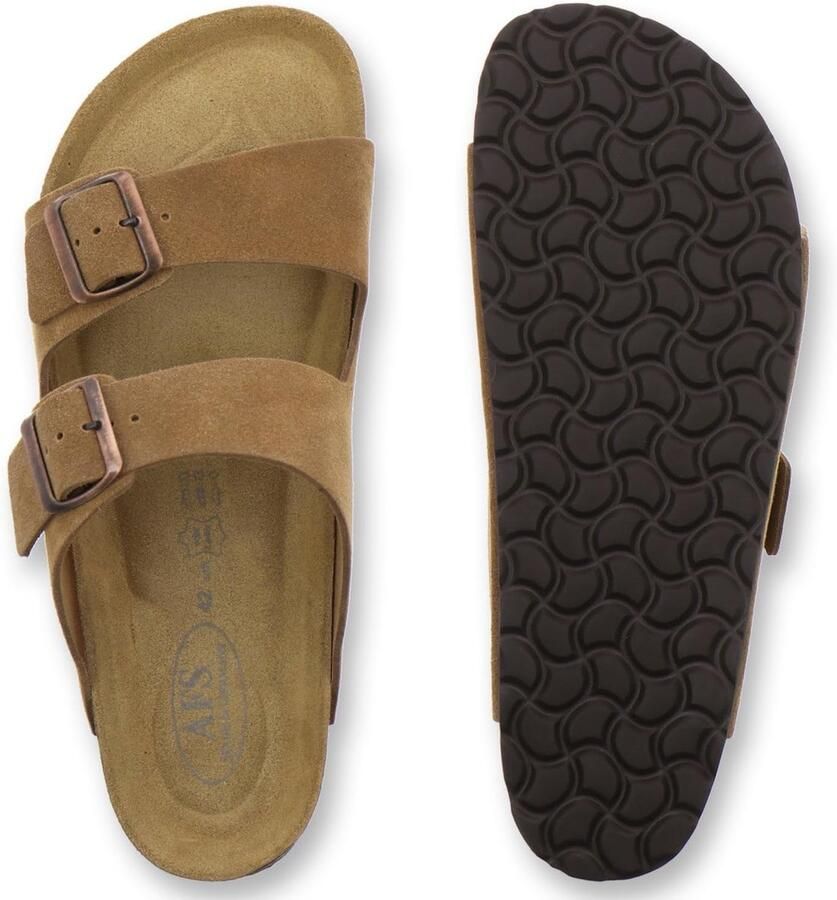 3100 comfortabele slippers voor heren leer pantoffels werkschoenen