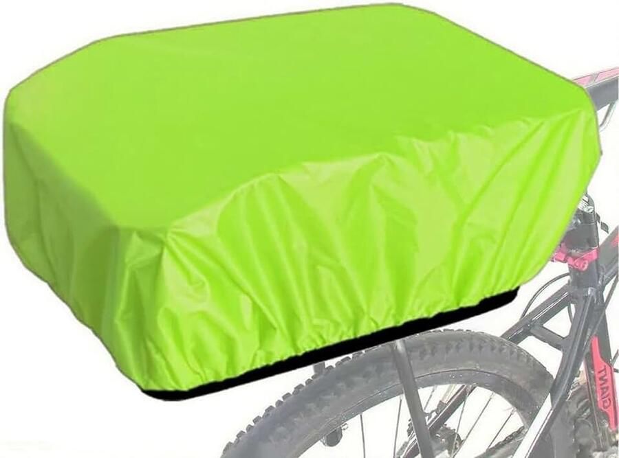 35L Fiets Achter Rack Regenhoes Fiets Kofferbak Regenhoes Groen Fluorescerend