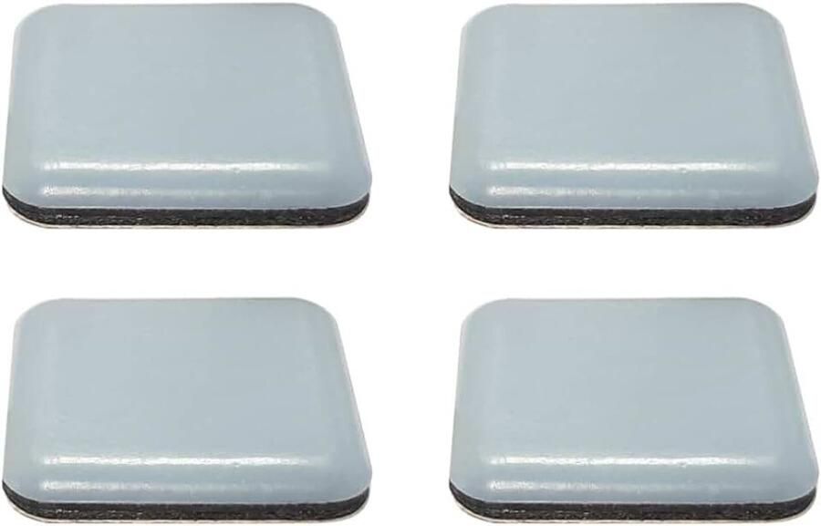 Cyclingcolors 4 x teflon glijders meubelglijders zelfklevend PTFE meubelpoten glijschijven meubels vierkant 35 x mm