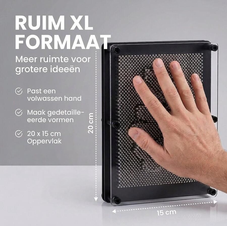 3D Pinart Spijkerbeeld Sculptuur 20 x Retro pin art met metalen spijkers handafdruk & 3D-afdrukken tijdloze klassieker uit de jaren