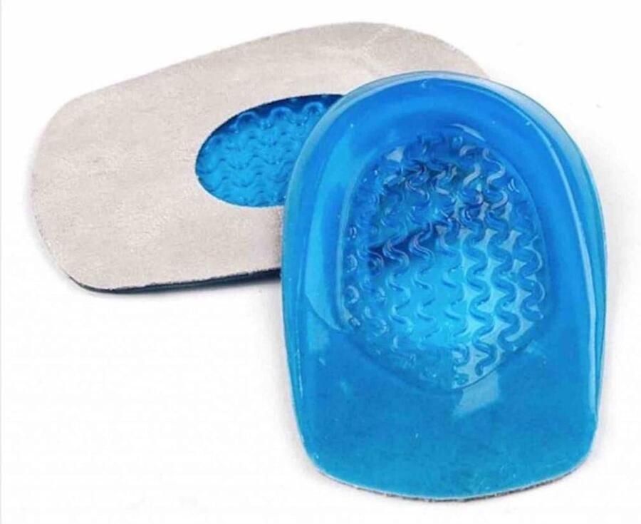 3D Softgel Gelhak ~ Inlegzolen voor Hielspoor ~ Zooltjes Hiel Cups Beschermers ~