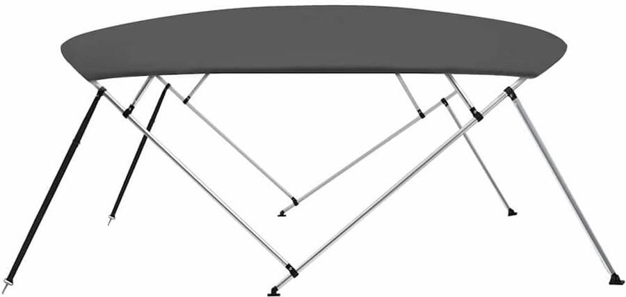 4-Bow Bimini Top bootafdekking zonwering antraciet