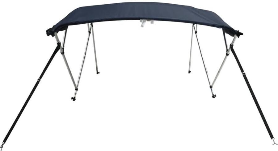 4-Bow Bimini-Top bootzonnedak met mesh-zijdelen blauw
