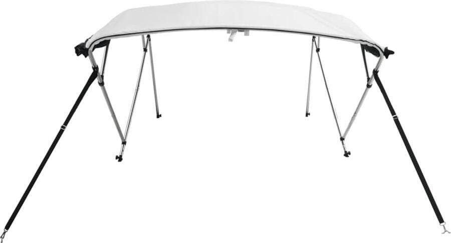 4-Bow Bimini Top voor boten met mesh-zijdelen 243 x (185-198) x zonnedak bootaccessoires