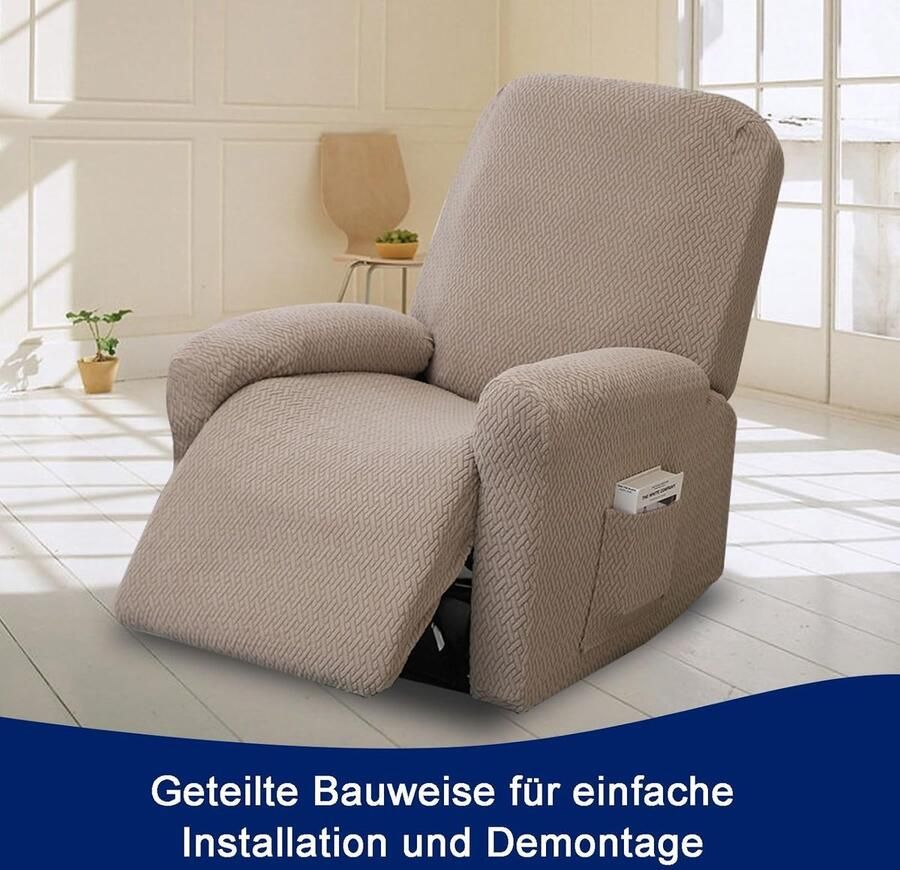4-delige all-inclusive stoelhoes split set bankhoezen met zakken