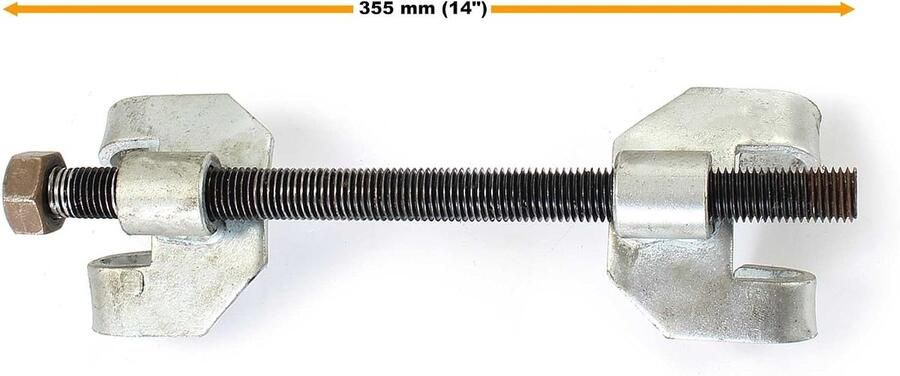 4-dlg. set veerspanner 355 mm (14) met 2-dlg. kogelgewrichttrekker uitdrukker kogelgewricht