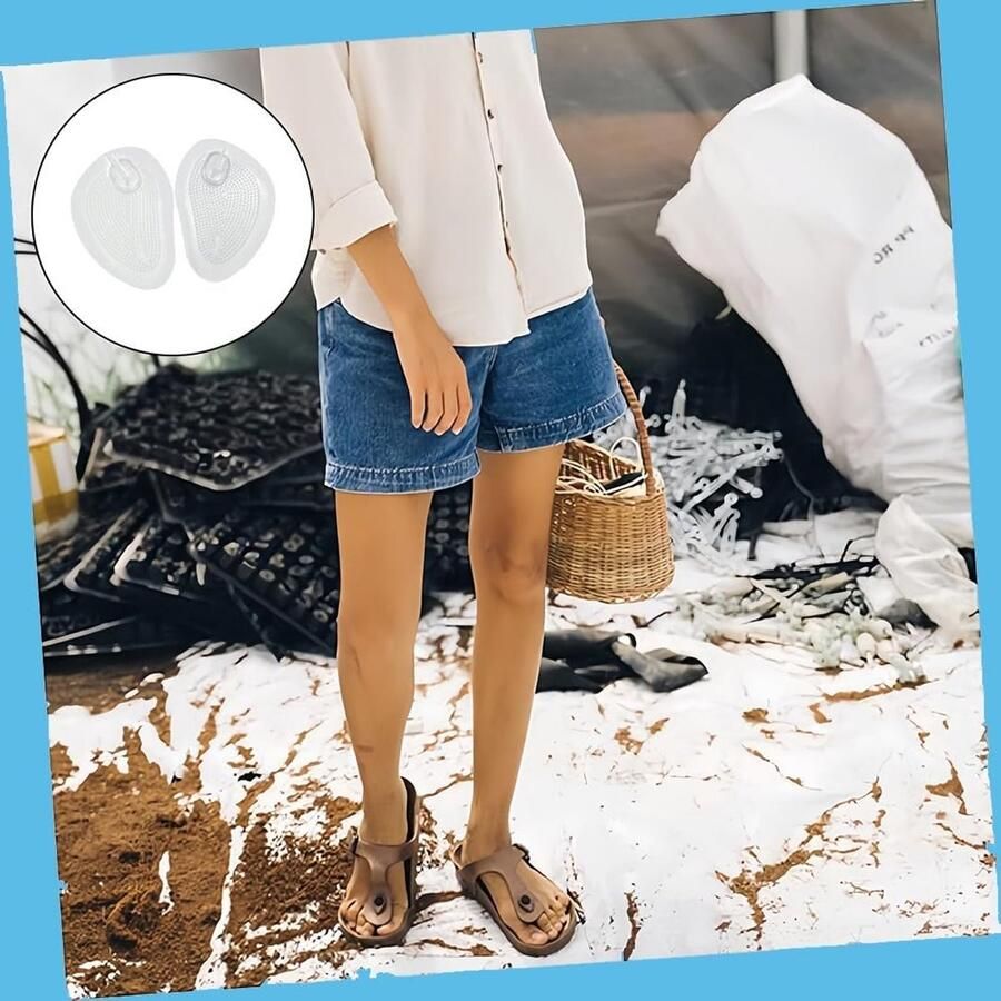 4 Paar Antislip Pads voor Sandalen en Flip Flops Bescherming voor Tenen Gel Kussentjes voor Comfort