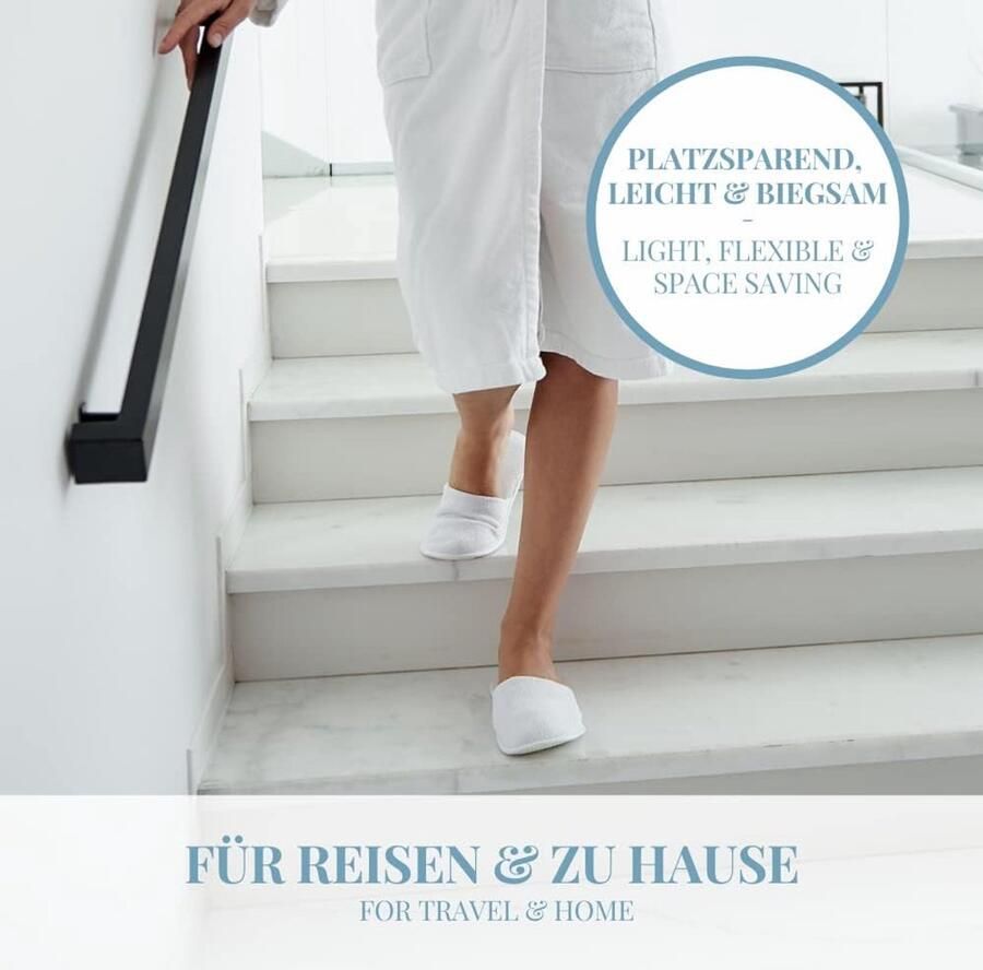 4 paar hotelslippers L-Xl gesloten praktische en comfortabele wegwerp