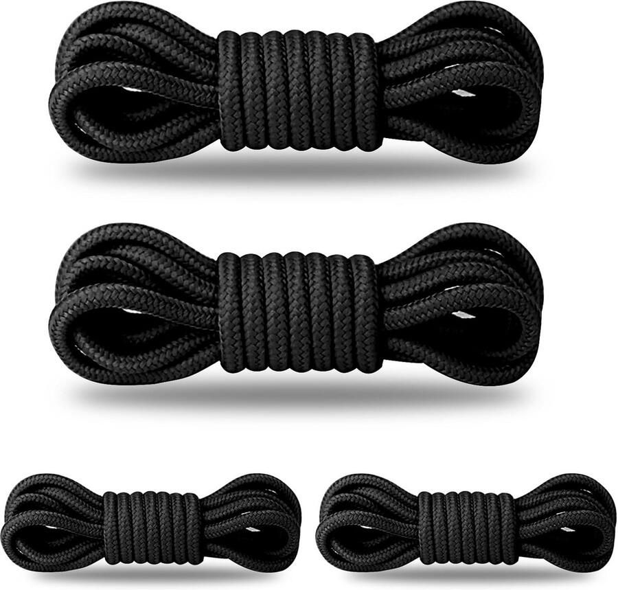 4 Paar Stevige Schoenenveters voor Wandelschoenen en Sportschoenen