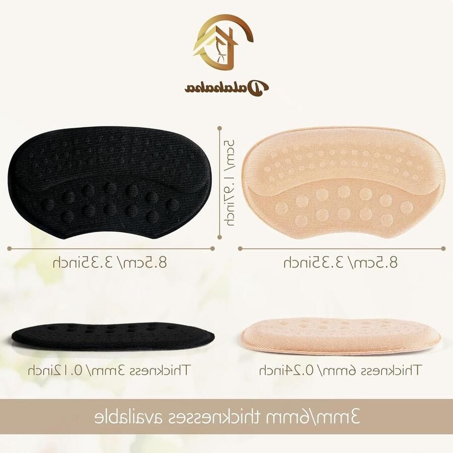 4 Paar Zelfklevende Hielkussentjes voor Te Grote Laarzen Antislip Hielpads ter Voorkoming van Hielverzakking en Blaren voor nen en