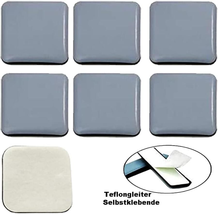 ?? 4 stuks │ 30 x 30 mm │ zelfklevend │ vloerbeschermers │ PTFE-glijders │ Teflonggeleider