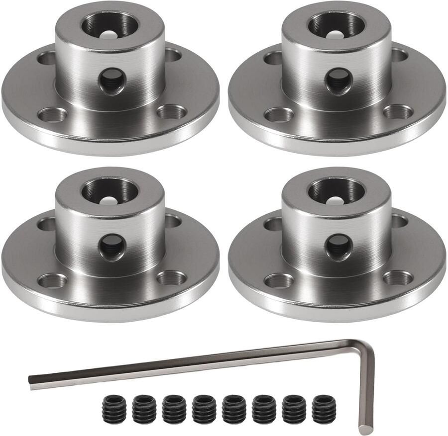 4 stuks 11 mm flenskoppeling motorgeleiding askoppeling motorstekker 11 mm binnendiameter