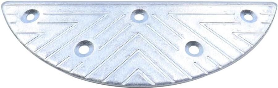4 stuks halfronde metalen platen voor hielreparatie schroefspijkers en bescher de pads voor schoenen en laarzen