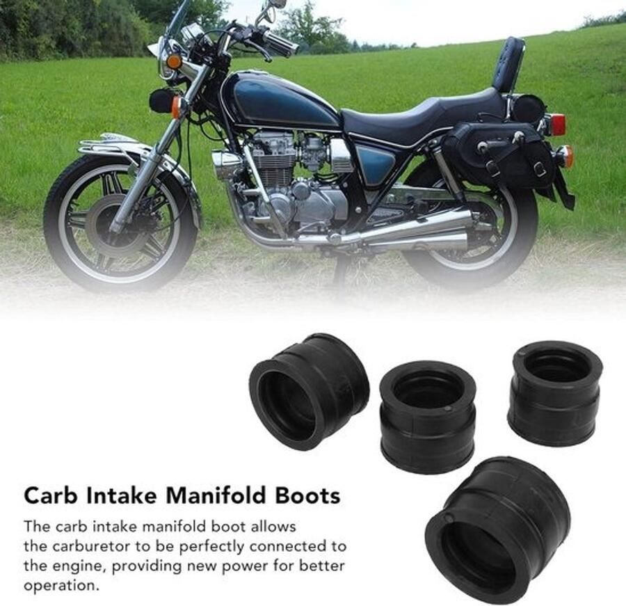 4 stuks inlaatspruitstuklaarzen carb-adapterrubber 35-37 mm vervanging CB650 R 79