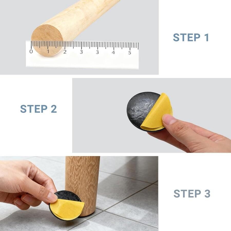 4 stuks meubelglijders van PTFE 50 mm glijders voor zware meubels Teflon glijders voor het gemakkelijk verplaatsen van zware meubels beschermt vloeren tegen krassen