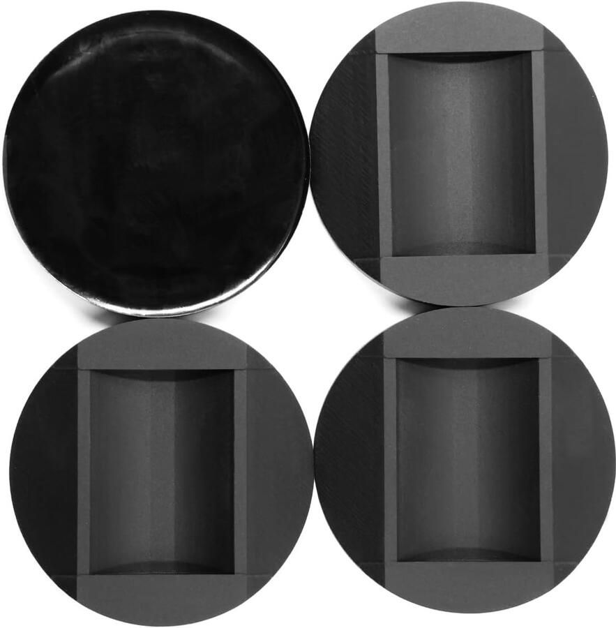4 stuks meubelonderzetters antislip rolonderzetters rubber antislipmat rubberen voetkussens meubelonderzetters voor vloeren wielen meubels banken en bed zwart