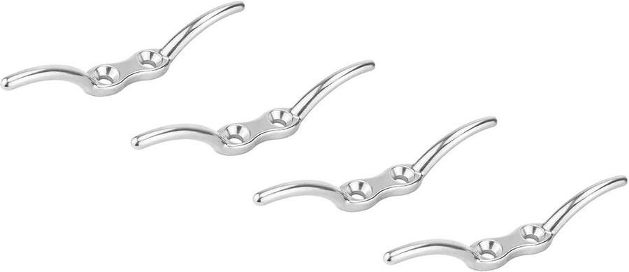 4 stuks Roestvrij Staal Touw Schoenplaatjes voor Bootbeveiliging en Decoratie