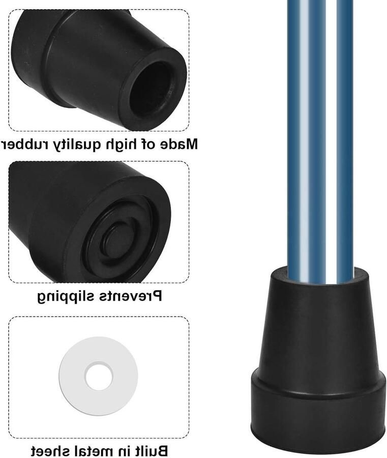 4 Stuks Rubber Buffers voor Wandelschoenen Antislip Bescherming Ideaal voor Asfalt en Grind Geschikt voor Bergwandelingen