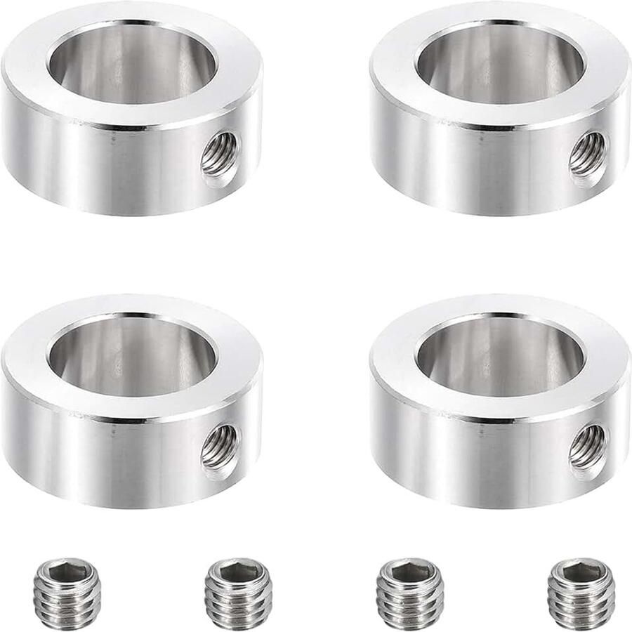 4 stuks vergrendelingsringen van roestvrij staal 25 mm (31 32 inch) ID 40 mm (1 9 16 inch) OD 16 mm (5 8 inch) dikke ringvergrendeling met enkel gat voor transmissie machieedschap