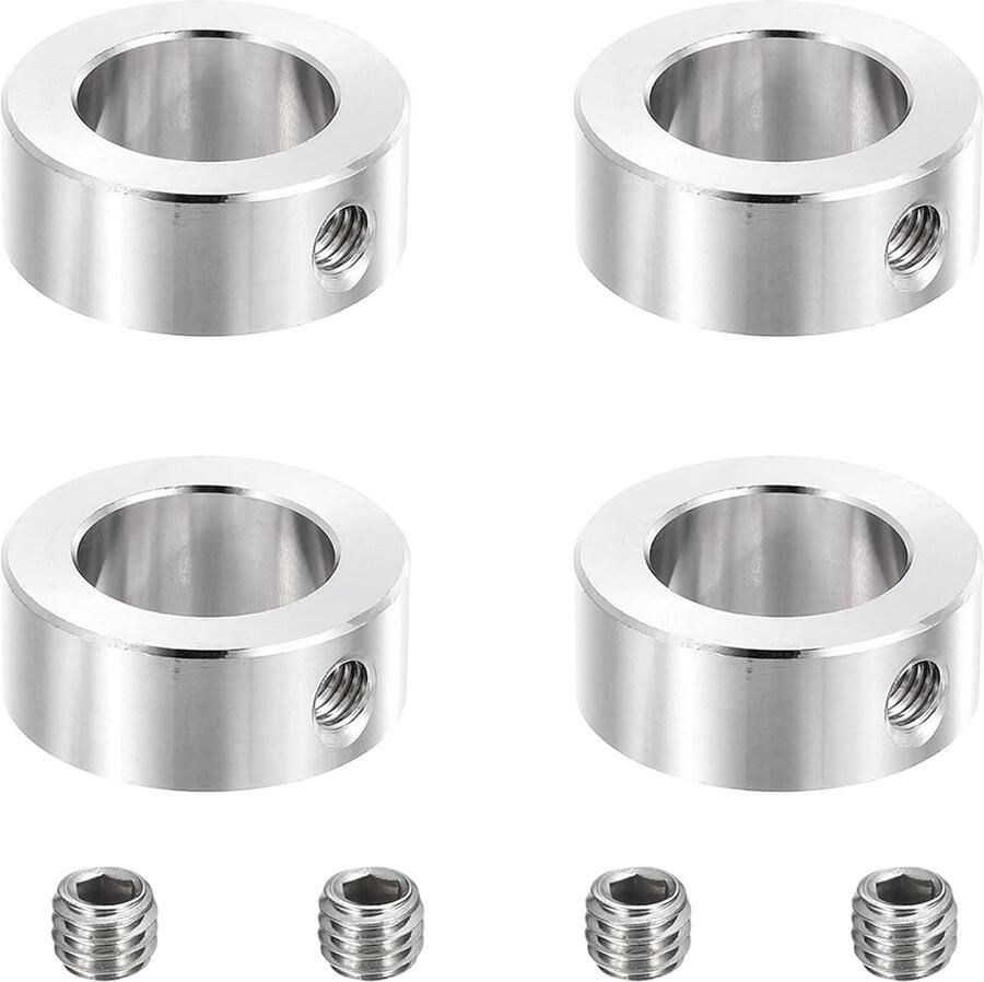 4 stuks vergrendelingsringen van roestvrij staal 25 mm (31 32 inch) ID 40 mm (1 9 16 inch) OD 16 mm (5 8 inch) dikke ringvergrendeling met enkel gat voor transmissie machieedschap