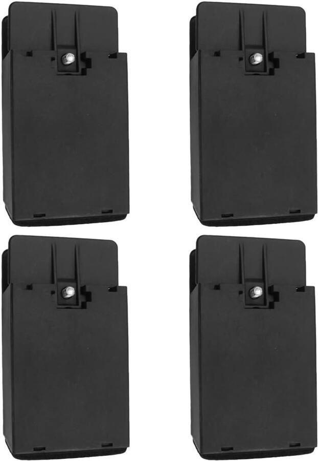 4 stuks verstelbare meubelhoogte verhogende voetkussens zwarte meubellifter voor poten tot 10-37 mm breed (100 mm)