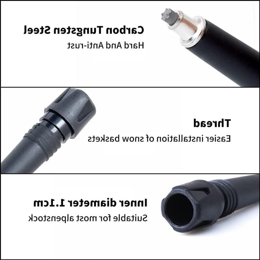 4 Stuks Vervangende Tips voor Wandelschoenen Trekkingstokken en Visserij Duurzaam en Lichtgewicht Accessoire voor Wandelen en Trekking